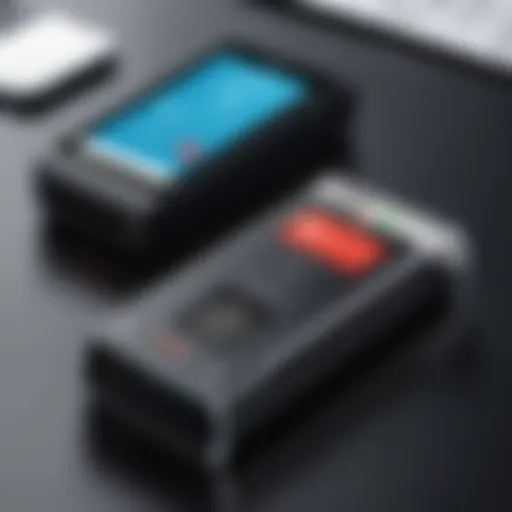 User interface of ABBYY Business Card Reader showcasing its design and functionality