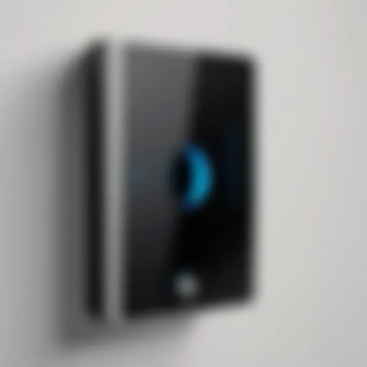 Modern electronic door chime with LED indicators
