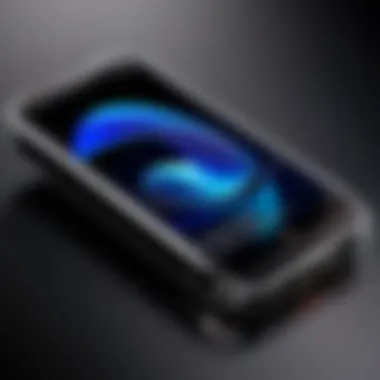 Innovative Smartphone Designs with Bendable OLEDs A futuristic smartphone design featuring a bendable OLED display.