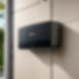Alexa-compatible garage door opener showcasing sleek design