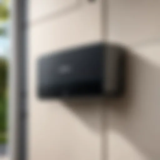 Alexa-compatible garage door opener showcasing sleek design