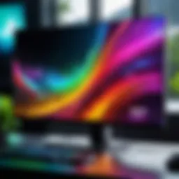 Cutting-edge gaming monitor showcasing vibrant colors