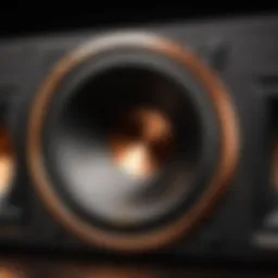 Elegant design of Klipsch surround sound speaker