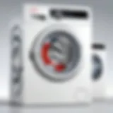 Detailed diagram of Bosch washer components