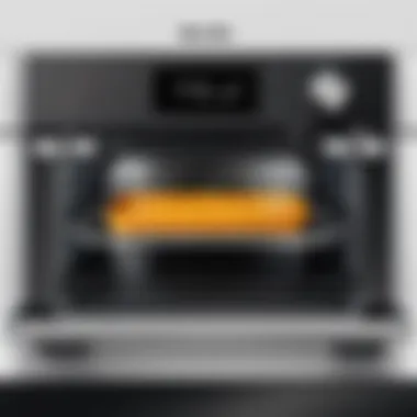 Integration of Crumb Tray in Breville Mini Smart Oven Breville Mini Smart Oven with crumb tray installed, highlighting its integration.
