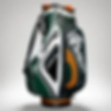 Detailed view of Callaway golf bag components