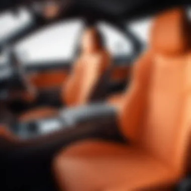 Cushions Integrated in Vehicle Interior A car interior showcasing properly integrated cushions