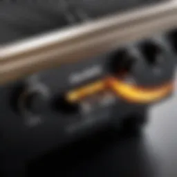 Close-up view of a Char Broil grill ignition module showcasing the intricate design and components.