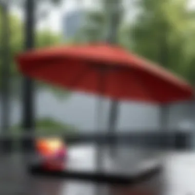 Comparison of different Mainstay umbrella models