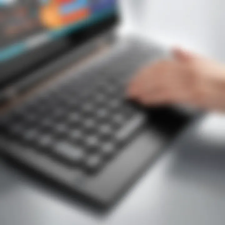 User-friendly interface showcasing ergonomic features of the Lenovo Yoga Keyboard.