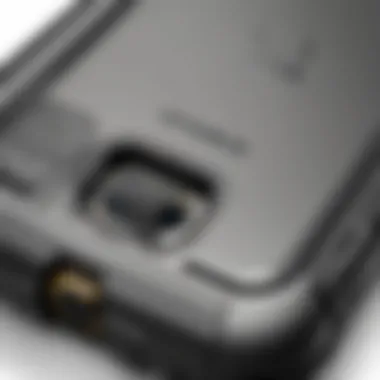 Protective Features of the OtterBox Defender Close-up of OtterBox Defender's protective features