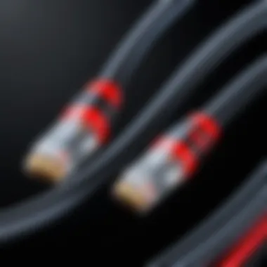 Technical specifications of HOSA audio cables displayed