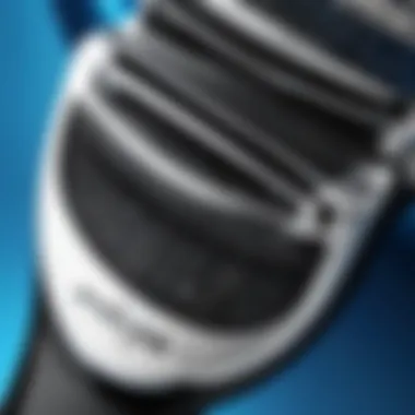 Close-up view of Philips Norelco shaver blades showcasing their sharpness and precision.