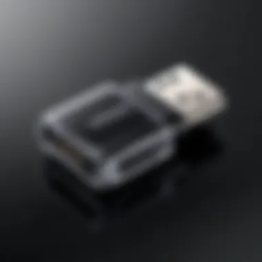 Detailed view of the Samsung Micro USB Adapter showcasing its design