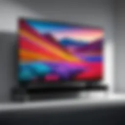 Toshiba TV showcasing its sleek design