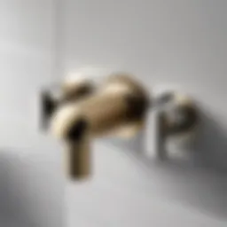 Detailed view of Oakbrook shower faucet components
