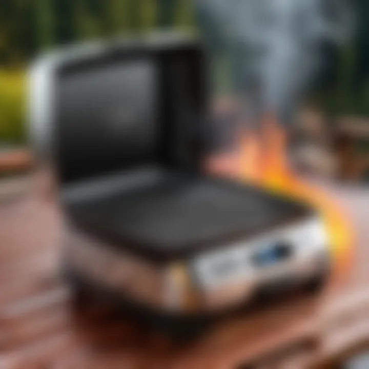 Thermos grill in action, illustrating performance capabilities