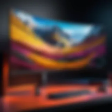 Immersive Gaming with Curved Monitors Curved monitor showcasing immersive gaming experience