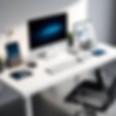 Elegance Meets Functionality in Workspaces Elegant workspace showcasing organized desk
