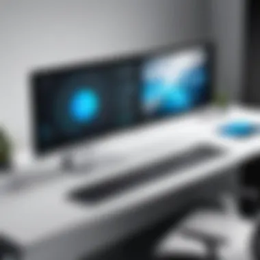 Innovative Retractable Monitor Feature Innovative desk featuring retractable monitor