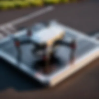Drone Photography Utilizing StartRC Landing Pad Drone landing on StartRC pad during a photography session