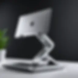 Ergonomic laptop stand promoting better posture