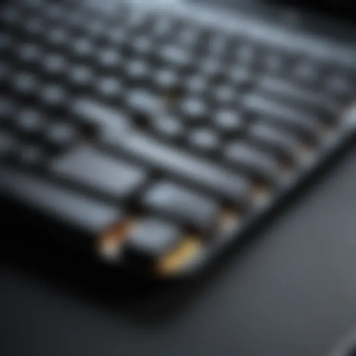 Close-up of ASUS TUF Gaming Laptop keyboard