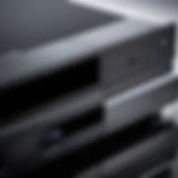 Close-up of high-quality Blu-ray DVD player