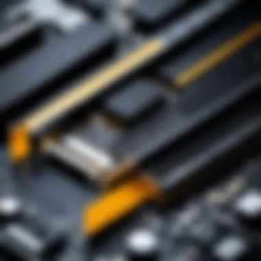 Technical Components of Tz e Tape Close-up of Tz e tape technology components
