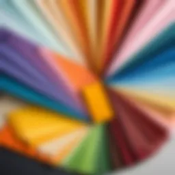A variety of Adorama Seamless Paper colors displayed in a studio setting.