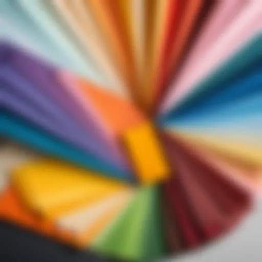 A variety of Adorama Seamless Paper colors displayed in a studio setting.
