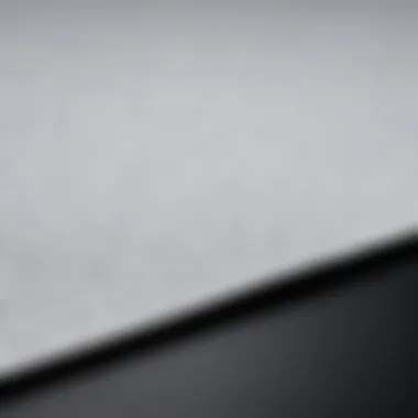 Textural Details of Adorama Seamless Paper Close-up of textured Adorama Seamless Paper in use for a photography shoot.