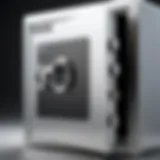 A durable fireproof safe with a digital lock