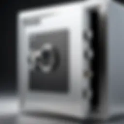 A durable fireproof safe with a digital lock