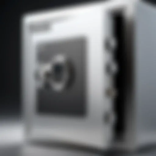 A durable fireproof safe with a digital lock