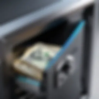 Waterproof Safe Protecting Cash and Documents Waterproof safe protecting cash and documents inside