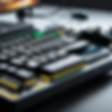 Corsair keyboard seamlessly connected to Xbox console