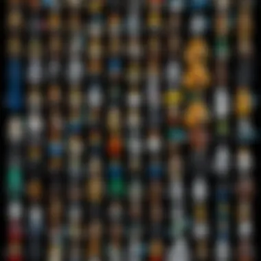Iconic LEGO Characters from Star Wars Universe A colorful representation of LEGO Star Wars characters