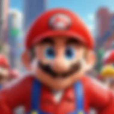 A close-up of Mario's new abilities through Cappy.