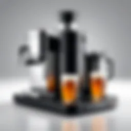 Overview of a modern mini brewing system with sleek design.