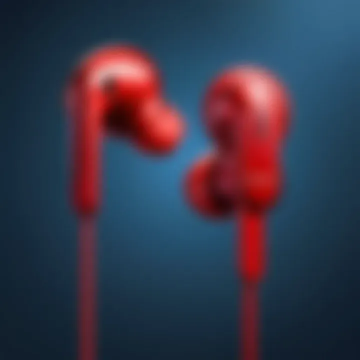 Comparison of Samsung red earbuds with market alternatives