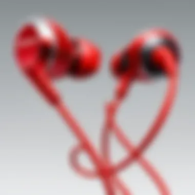 User experience reviews of Samsung earbuds in red