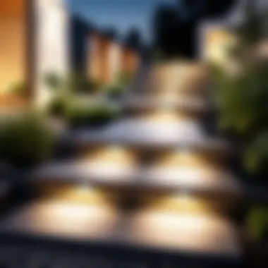 Sustainable Outdoor Lighting with Solar LED Stair Lights Solar LED stair lights contributing to sustainable outdoor lighting.
