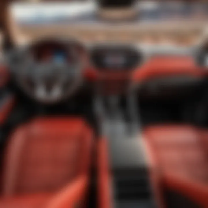 Comparison of Tacoma red interior with other color options