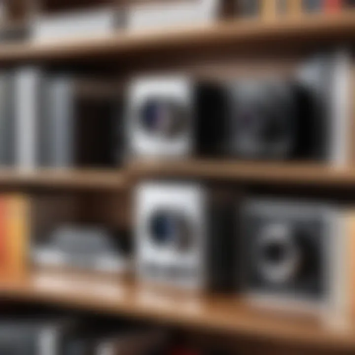 A compact secret camera recorder hidden in a bookshelf