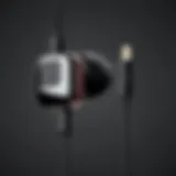 Detailed view of iPhone SE earphone adapter showcasing its design