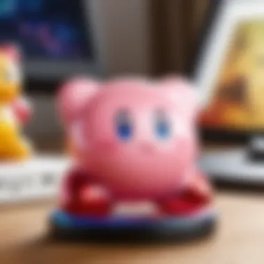 Kirby Amiibo in action during gameplay