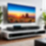 An Ultra HD Blu-ray player set against a modern home entertainment backdrop