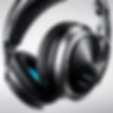 Advanced Audio Technology in Gaming Headsets A close-up view highlighting advanced audio technology in the headset.