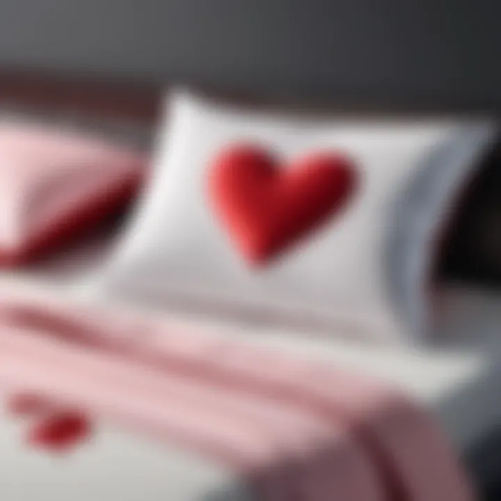 Care instructions for maintaining Valentine's Day pillow covers